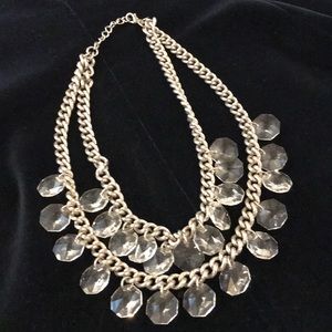 Stella & Dot Crystal chandelier necklace